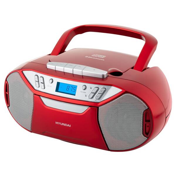 Radiomagnetofon s CD Hyundai TRC 333 AU3BTR červený

