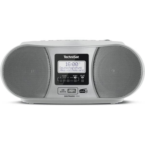 Radiopřijímač DAB+/CD TechniSat DIGITRADIO 1990 stříbrný

