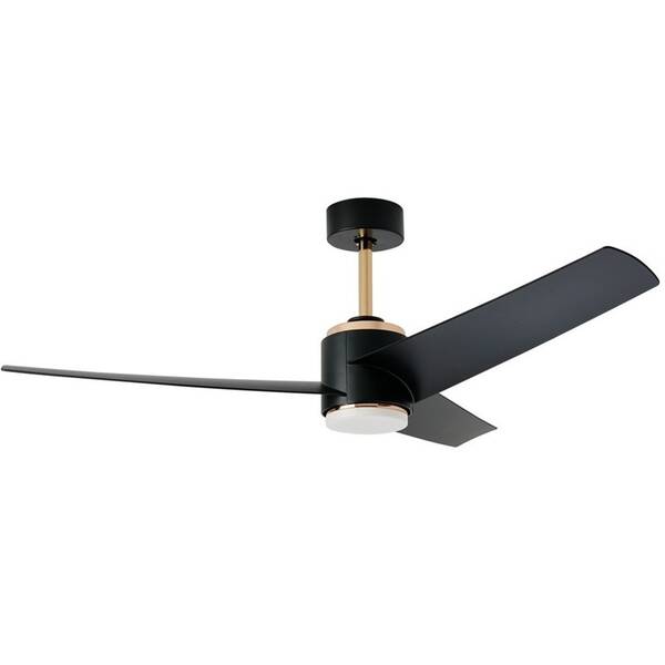 Stropní svítidlo IMMAX NEO LITE BEAUTY SMART LED s ventilátorem, 18W, Wi-Fi, TUYA černé/zlaté

