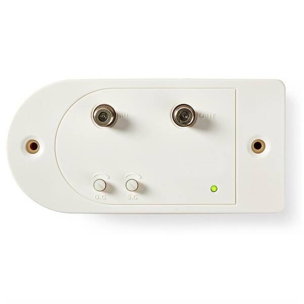 Zesilovač Nedis CATV, Max. zesílení 28 dB, 86–1 006 MHz, 1 Výstup, Zpětný Kanál, Konektor F 

