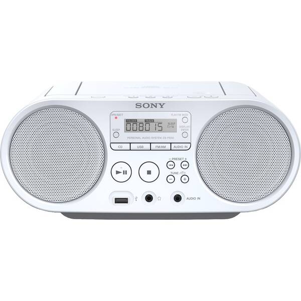 Radiopřijímač s CD Sony ZS-PS50W bílý


