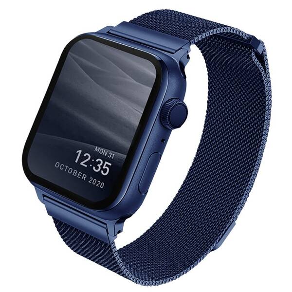 Řemínek Uniq Dante na Apple Watch 42/44/45/49mm modrý

