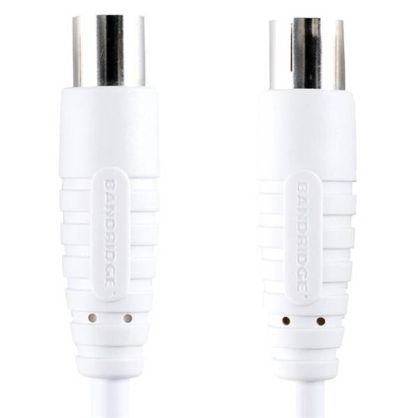 Koaxiální kabel Bandridge 3m bílý


