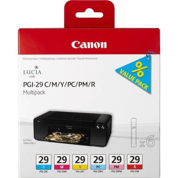 Inkoustová náplň Canon PGI-29, 1755 stran, CMY 

