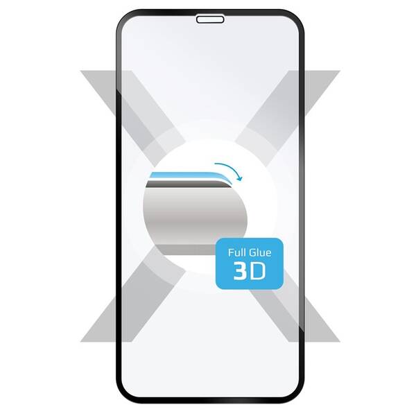 Tvrzené sklo FIXED 3D Full-Cover na Apple iPhone X/Xs/11 Pro černé


