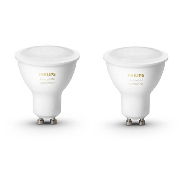 Chytrá žárovka Philips Bluetooth 5W, GU10, White Ambiance (2ks) 

