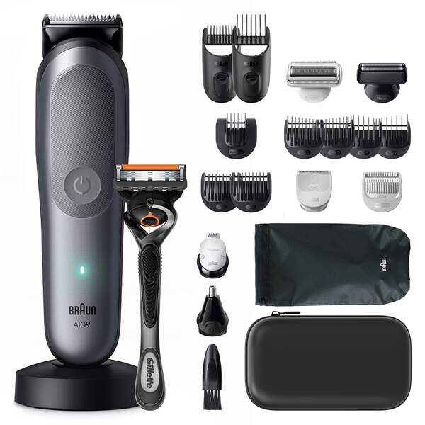 Zastřihovač multifunkční Braun AIO9500 šedý

