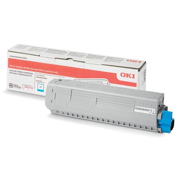 Toner OKI C824/C834/C844, 5000 stran azurová barva
