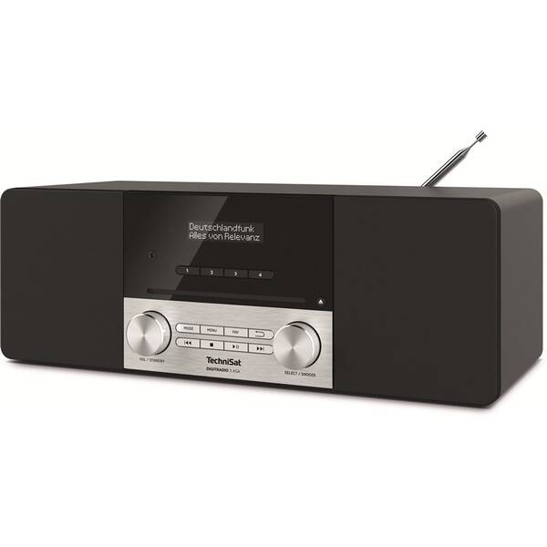 Radiopřijímač DAB+/CD TechniSat DIGITRADIO 3 ASA černý/stříbrný


