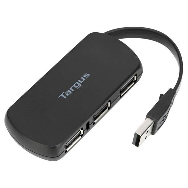 USB Hub Targus USB-A na 4 porty USB-A 2.0 černý

