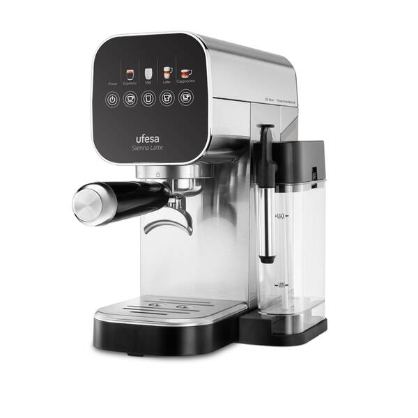 Pákový kávovar UFESA Sienna Latte černý/nerez

