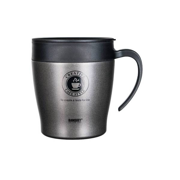 Termohrnek BANQUET TAZZA 330 ml antracitový

