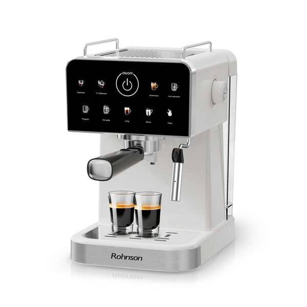 Pákový kávovar Rohnson R-98033C Hot & Cold bílý

