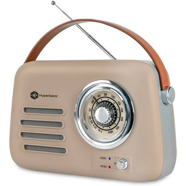 Radiopřijímač Connect IT Hyperbass RetroBEAT béžový

