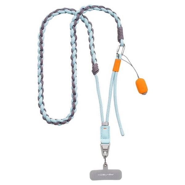 Popruh na krk PGYTECH LinkGo Phone Photography Strap Braided šedý/modrý

