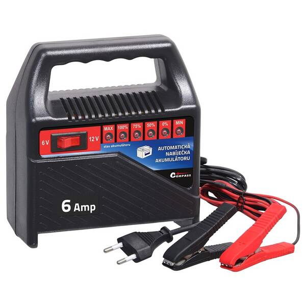 Nabíječka autobaterií Compass 6Amp 6/12V 

