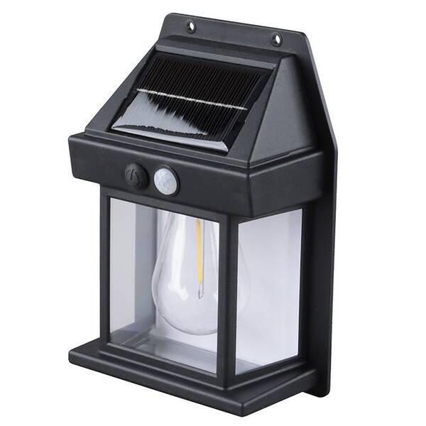 Nástěnné svítidlo Solight WL918, solární, WW černé

