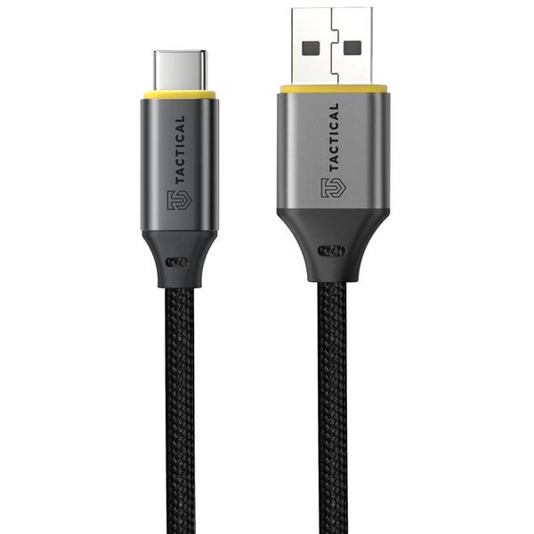 Kabel Tactical Fast Rope Aramid 2.0 USB-A/USB-C 2m černý

