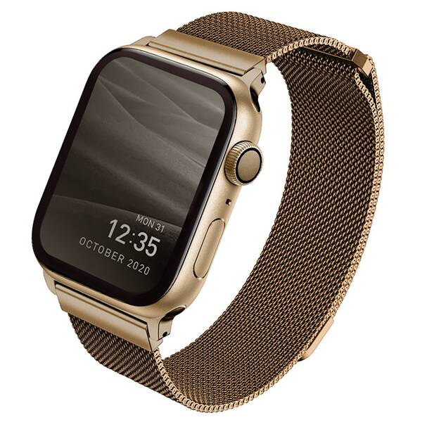 Řemínek Uniq Dante na Apple Watch 42/44/45/49mm zlatý

