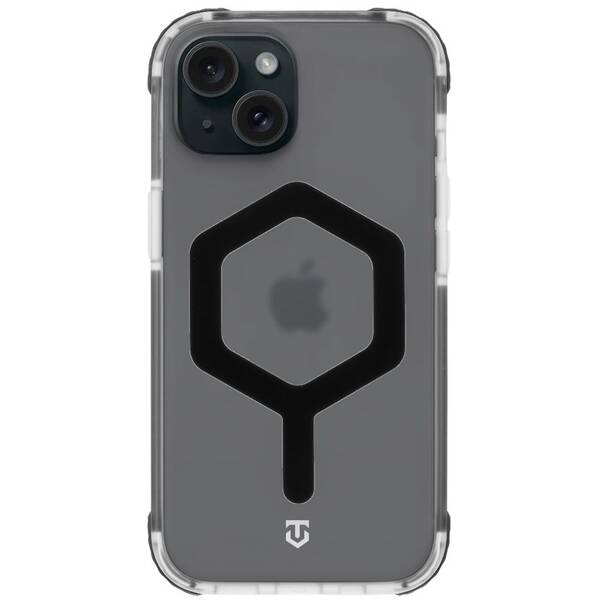 Kryt na mobil Tactical MagForce Hexagon na Apple iPhone 15 černý/průhledný

