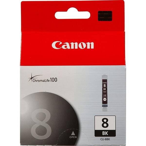 Inkoustová náplň Canon CLI-8Bk, 940 stran černá

