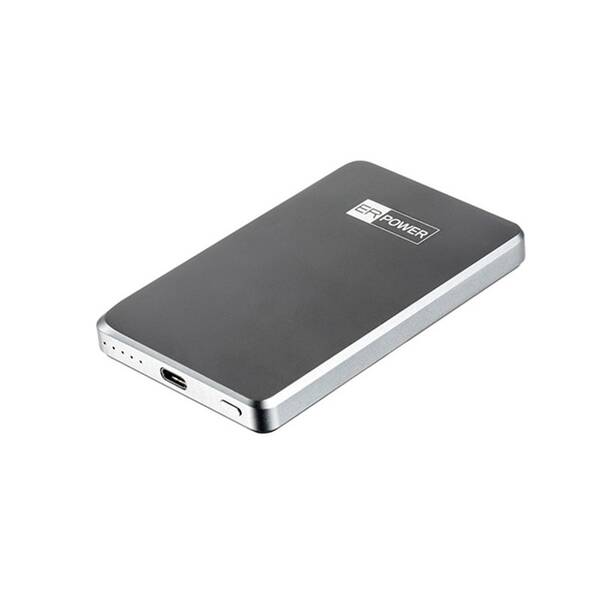 Powerbanka ERPOWER Qi2 Dual, 5000mAh, USB-C černá

