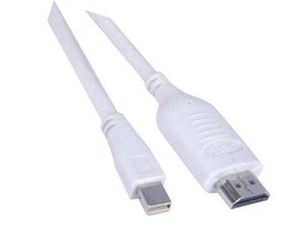 Kabel PremiumCord Mini DisplayPort / HDMI, 2m bílý

