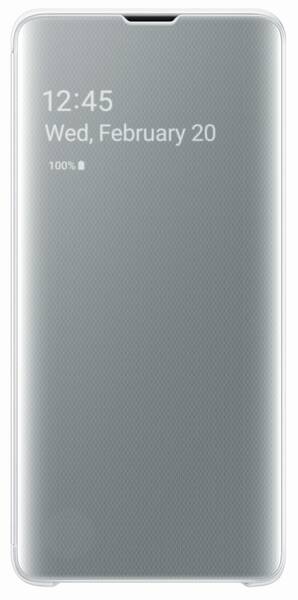 Pouzdro na mobil flipové Samsung na Galaxy S10 bílé

