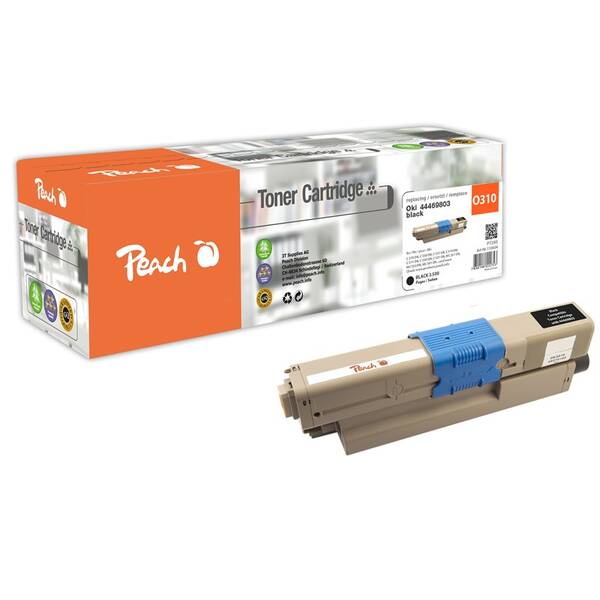 Toner Peach OKI 44469803, 3500 stran černý

