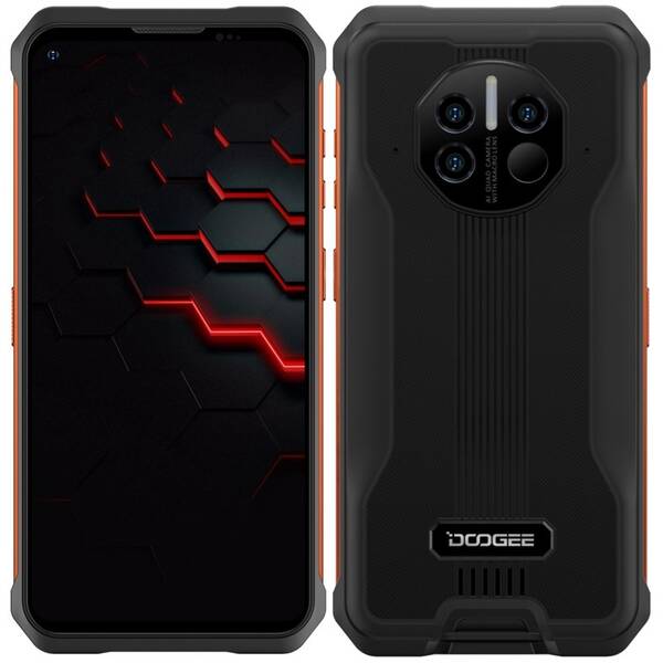 Mobilní telefon Doogee V10 5G černý/oranžový

