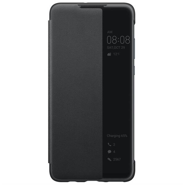 Pouzdro na mobil flipové Huawei View Cover pro P30 Lite černé

