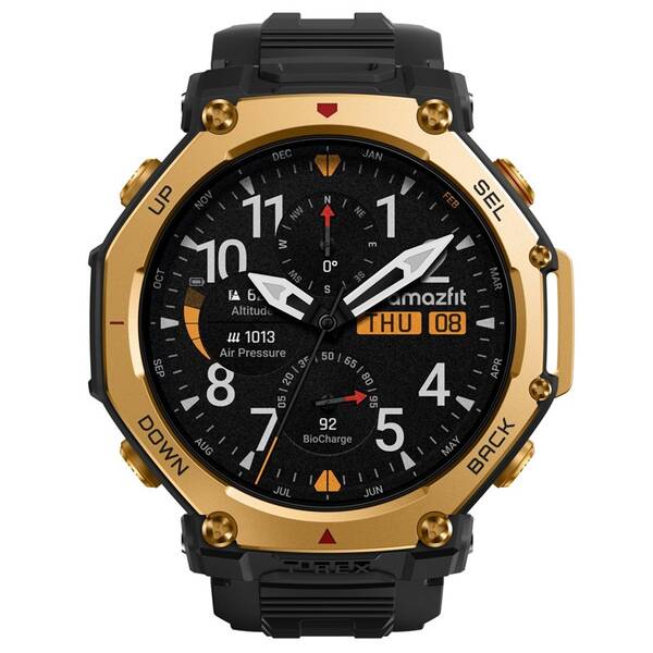 Chytré hodinky Amazfit T-Rex 3 Pro 48 mm černé/zlaté


