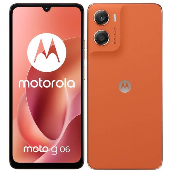 Mobilní telefon Motorola Moto G06 4 GB / 256 GB oranžový

