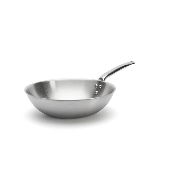 Pánev WOK de Buyer 3608.32, 32 cm ocel nerezová

