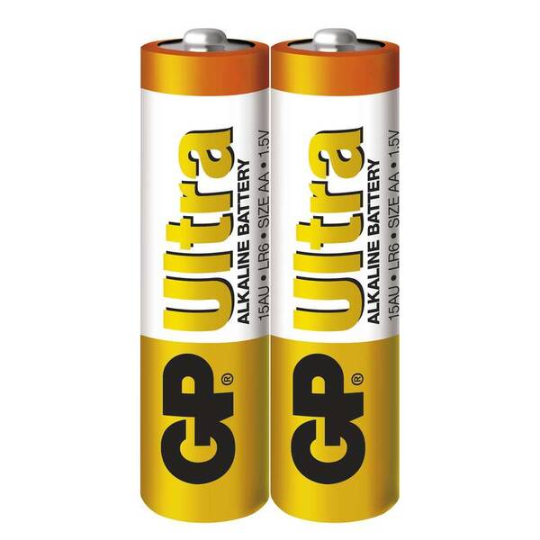 Baterie alkalická GP Ultra AA, LR06, fólie 2ks 

