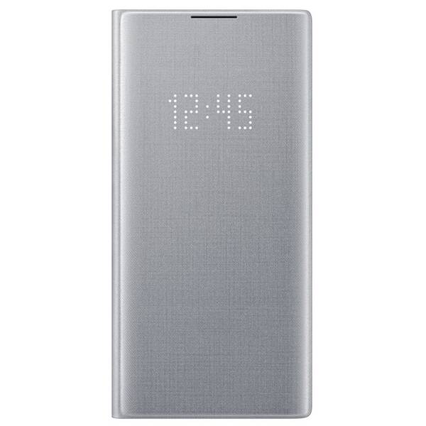 Pouzdro na mobil flipové Samsung na Galaxy Note10+ stříbrné

