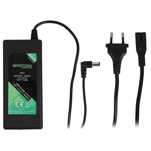 Napájecí adaptér PATONA pro notebooky Dell, 19,5V, 4,62A, 90W, konektor 7,4x5mm+pin 

