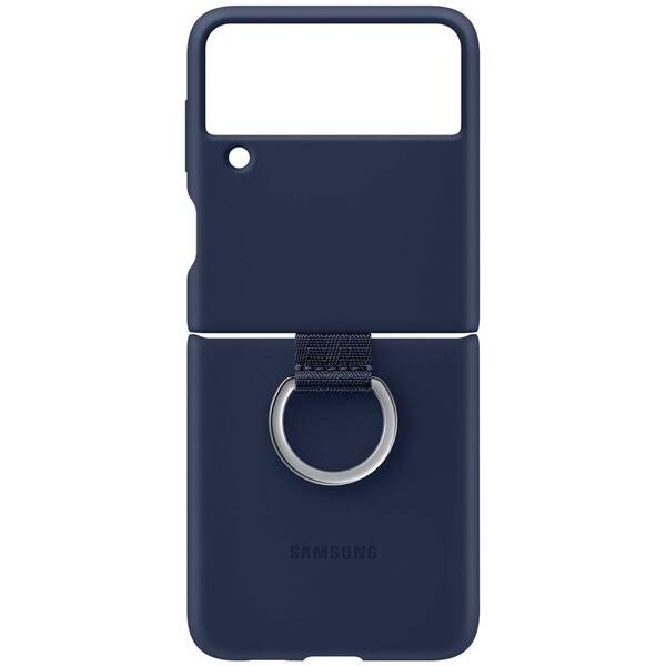 Kryt na mobil Samsung Silicone Cover s držákem Galaxy Z Flip3 modrý

