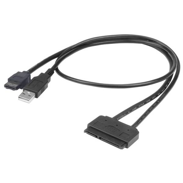 Kabel AKASA Flexstor SATA na eSATA 40cm černá

