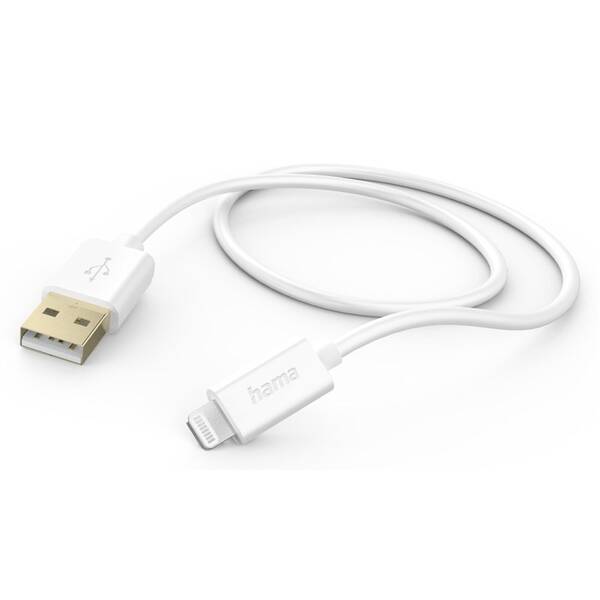 Kabel Hama MFi USB/Lightning 1,5m bílý


