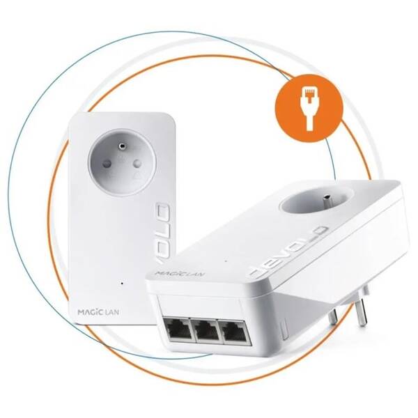 Síťový rozvod LAN po 230V Devolo DEVOLO Magic2 LAN triple, Powerline 

