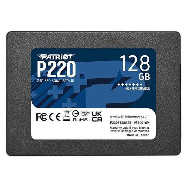SSD Patriot P220 128GB SATA 
