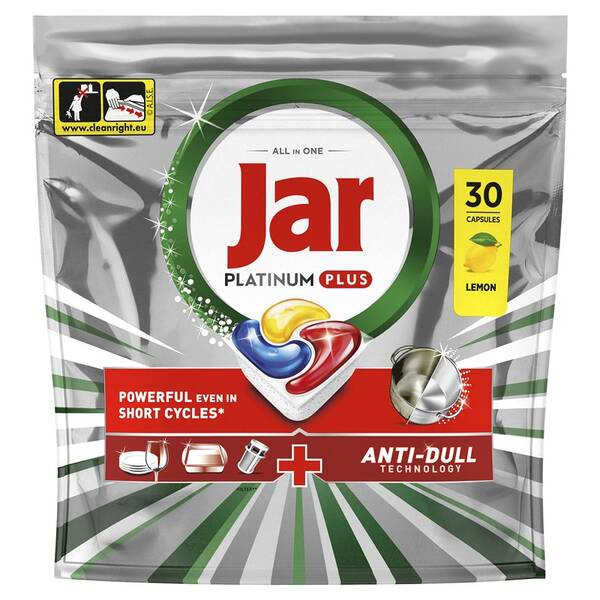 Kapsle do myčky Jar Platinum Plus Lemon (150 ks) 

