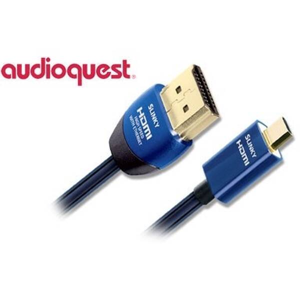Kabel AQ Slinky HDMI / micro HDMI, 2m modrý

