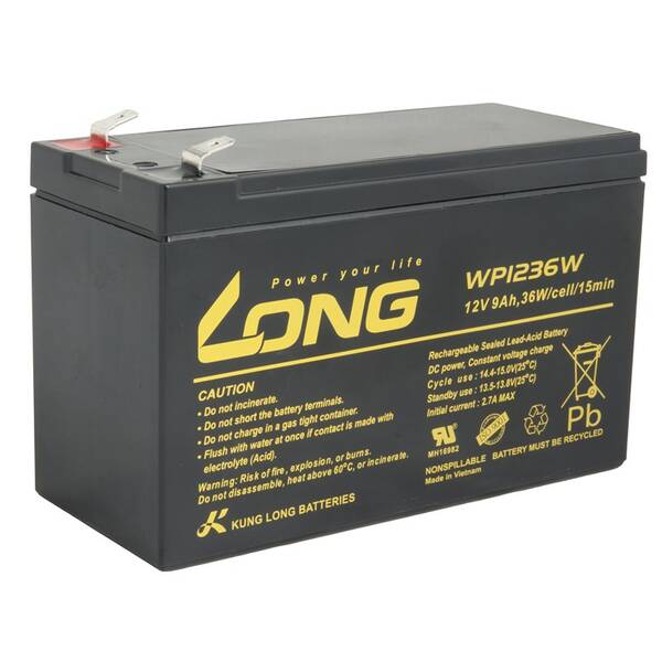 Olověný akumulátor Long 12V 9Ah HighRate F2 

