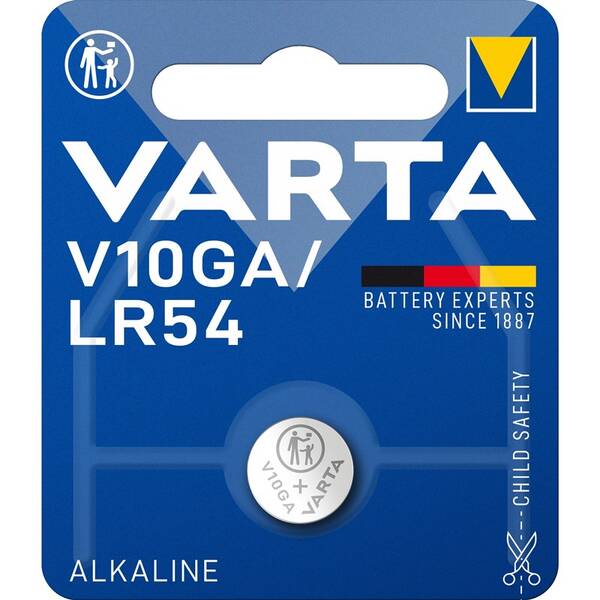 Baterie alkalická Varta V10GA/LR54/LR1130, blistr 1ks 

