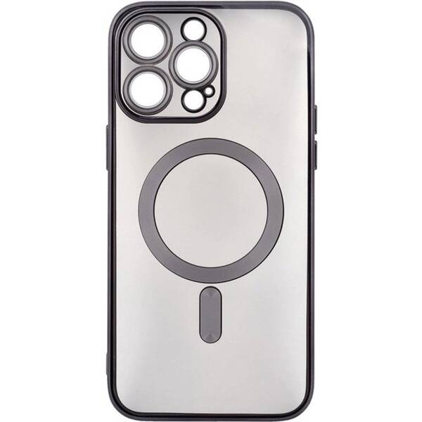 Kryt na mobil WG Magic Eye Magnet na Apple iPhone 15 černý/průhledný

