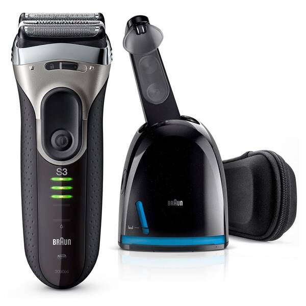 Holicí strojek Braun Series 3-3090 Clean&Charge černý/šedý

