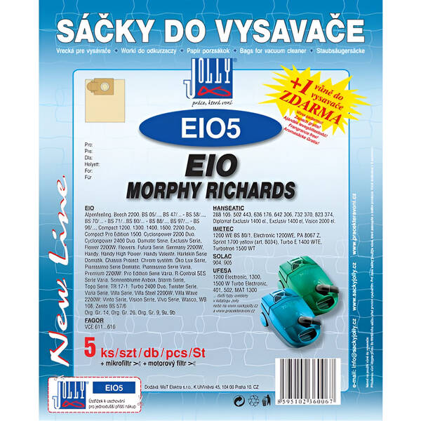 Sáčky do vysavače Jolly EIO 5 (5 ks) 

