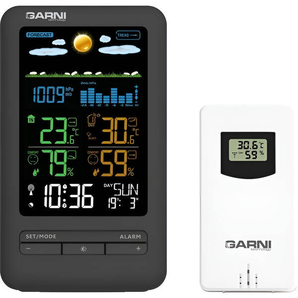 Meteorologická stanice GARNI 291 Line černá

